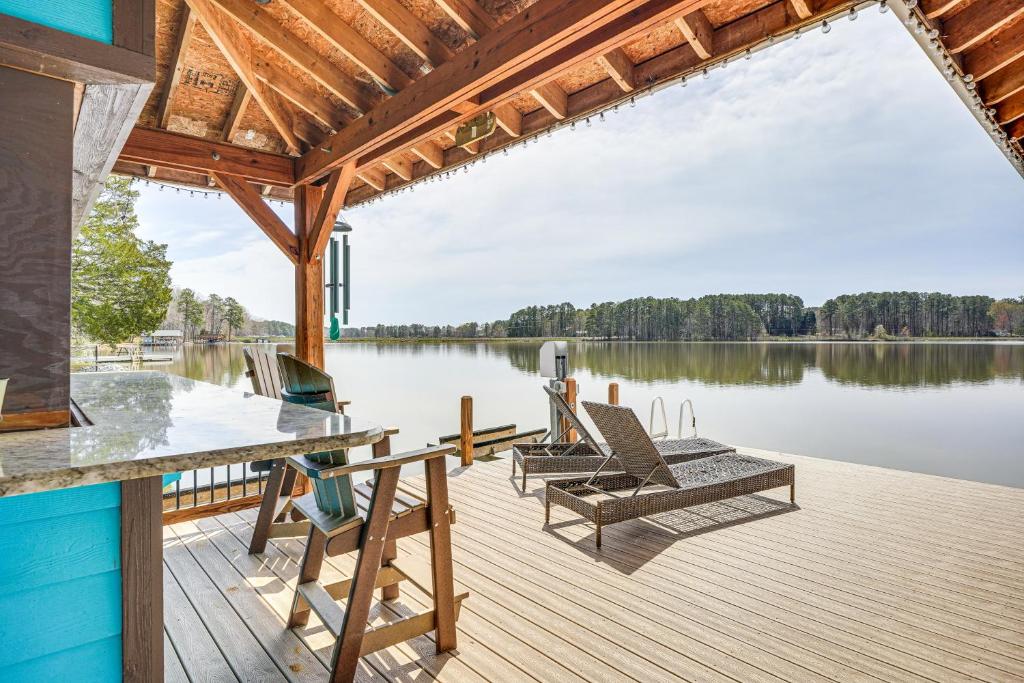 Waterfront Lake Gaston Home with Private Dock!